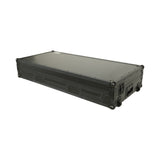 Fits 2x Pioneer CDJ 3000X Case / Pioneer DJM V10 / A9 Mixer w/ Laptop Shelf, All Black and Low profile Wheels