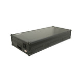 Fits 2x Pioneer CDJ 3000X Case / Pioneer DJM V10 / A9 Mixer w/ Laptop Shelf, All Black and Low profile Wheels