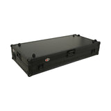 Fits 2x Pioneer CDJ 3000X Case / Pioneer DJM V10 / A9 Mixer w/ Laptop Shelf, All Black and Low profile Wheels