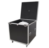 24" Mirror Ball Flight Road Case with wheels and Stay open hinge door