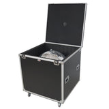 30" Mirror Ball Flight Road Case with wheels and Stay open hinge door