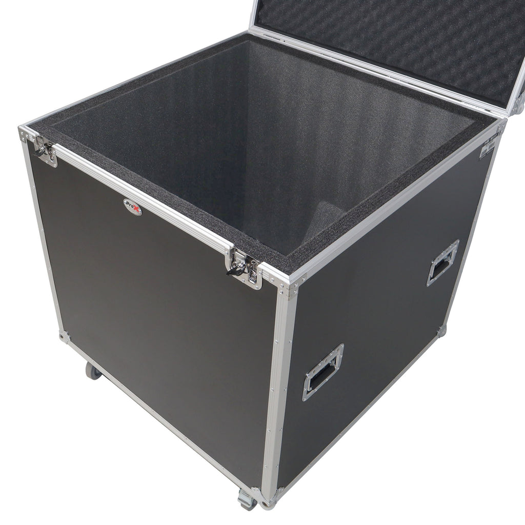 24" Mirror Ball Flight Road Case with wheels and Stay open hinge door