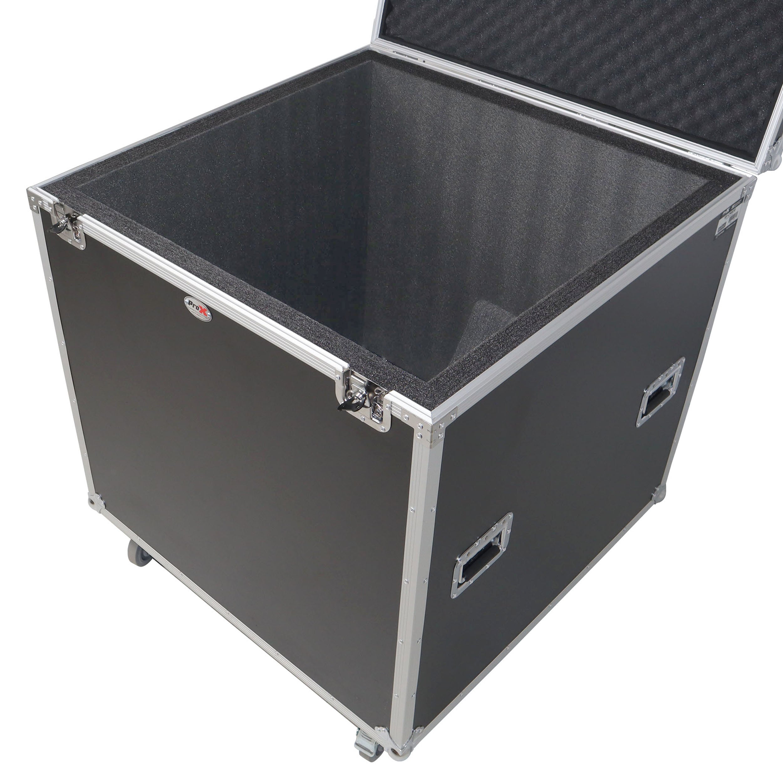 24" Mirror Ball Flight Road Case with wheels and Stay open hinge door