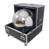 36" Mirror Ball Flight Road Case with wheels and two removable top cover