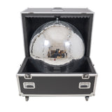 40" Mirror Ball Flight Road Case with wheels and two removable top cover