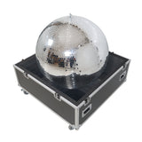 40" Mirror Ball Flight Road Case with wheels and two removable top cover