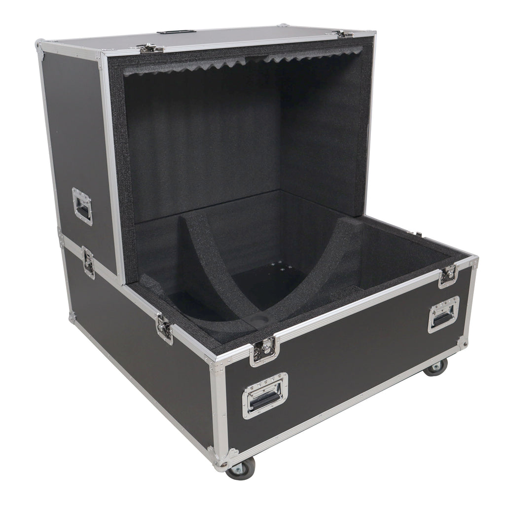 36" Mirror Ball Flight Road Case with wheels and two removable top cover