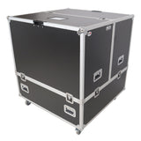 36" Mirror Ball Flight Road Case with wheels and two removable top cover