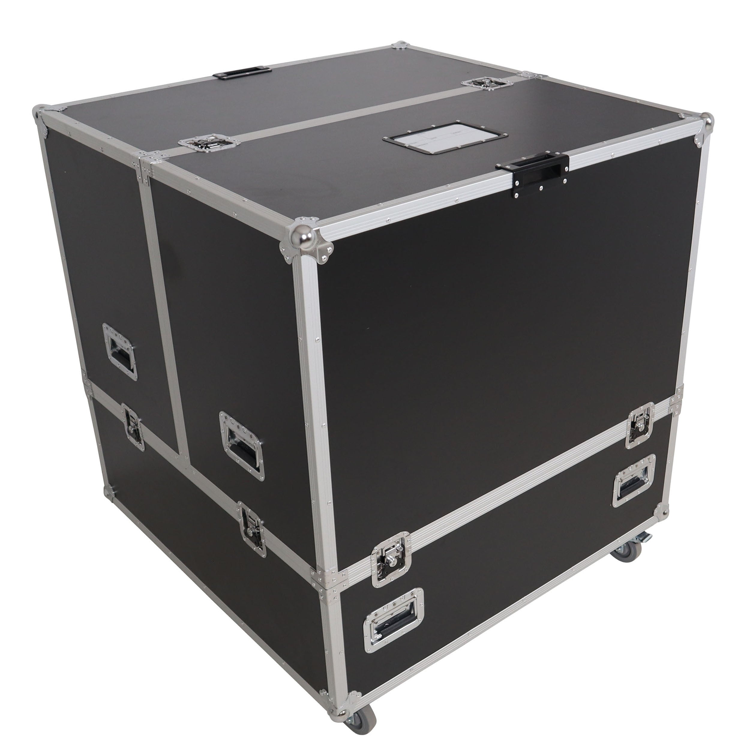 36" Mirror Ball Flight Road Case with wheels and two removable top cover