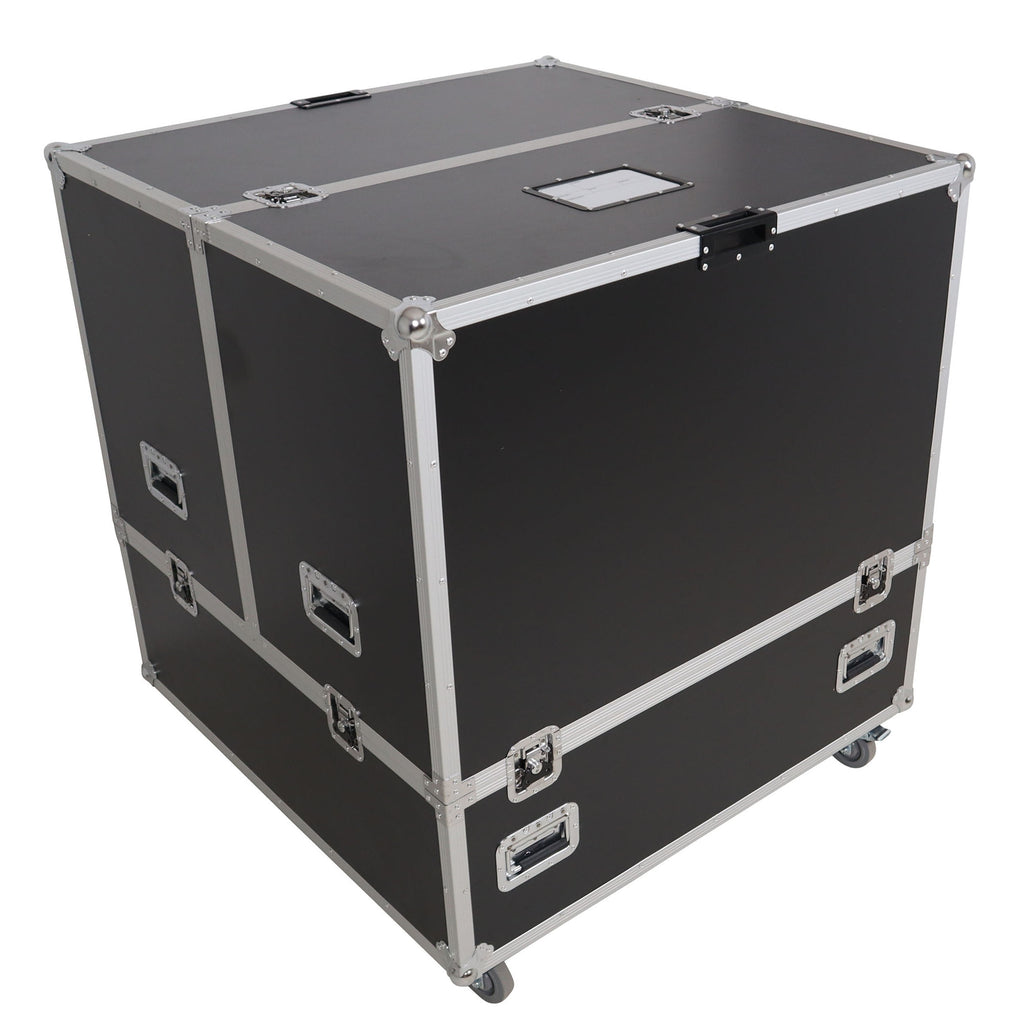 40" Mirror Ball Flight Road Case with wheels and two removable top cover