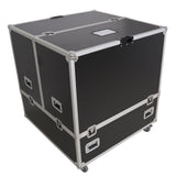 40" Mirror Ball Flight Road Case with wheels and two removable top cover