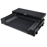 ATA Style DJ Controller Case for Pioneer DDJ-REV5 XDJ-RX3 RX2 Case with Laptop Shelf and Wheels | Black Finish