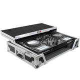 Flight Case For Pioneer DDJ-800 Digital Controller W-Sliding Laptop Shelf and Wheels & 1U Rackspace