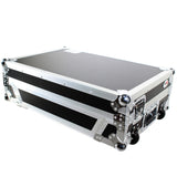 Flight Case For Pioneer DDJ-800 Digital Controller W-Sliding Laptop Shelf and Wheels & 1U Rackspace