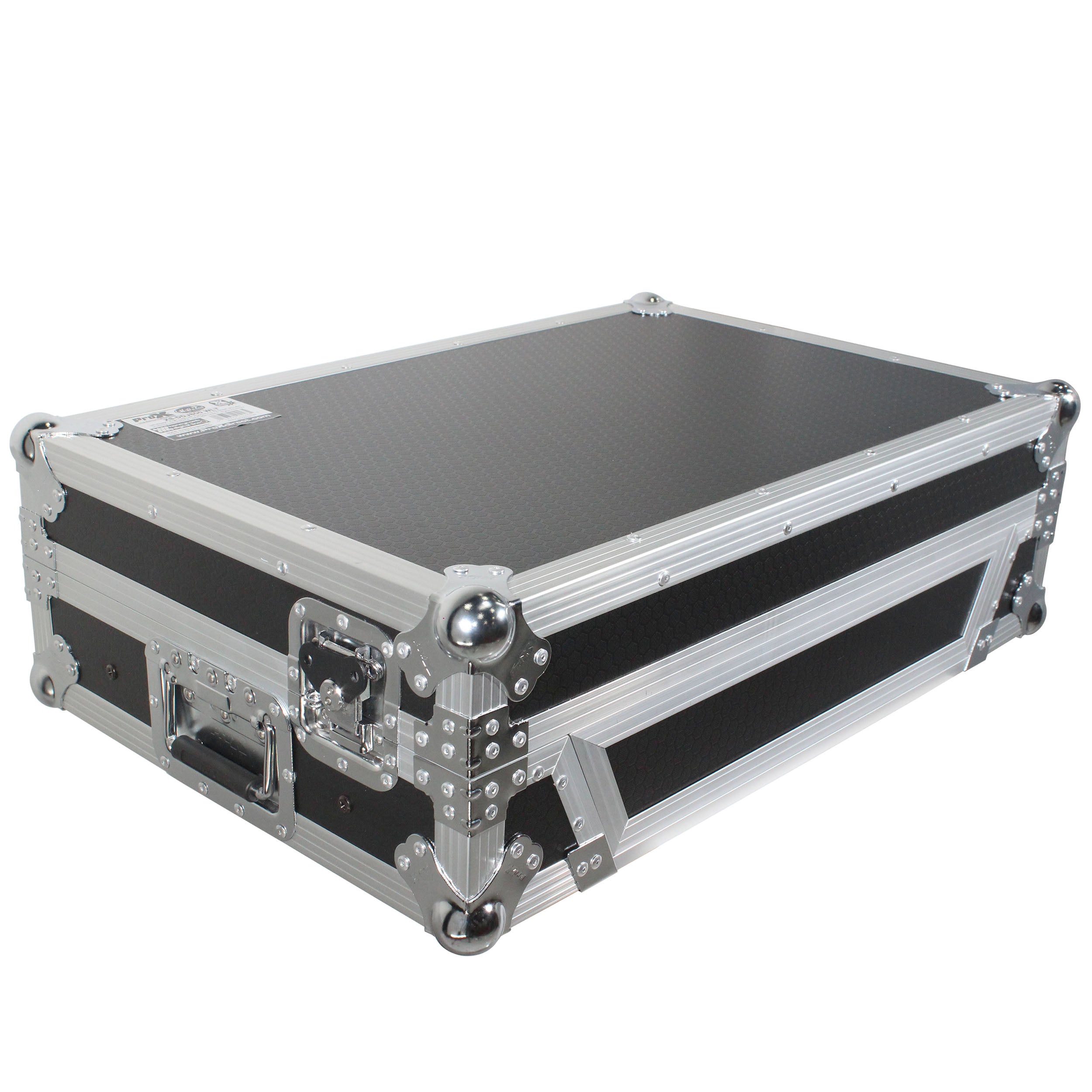 Flight Case For Pioneer DDJ-800 Digital Controller W-Sliding Laptop Shelf and Wheels & 1U Rackspace