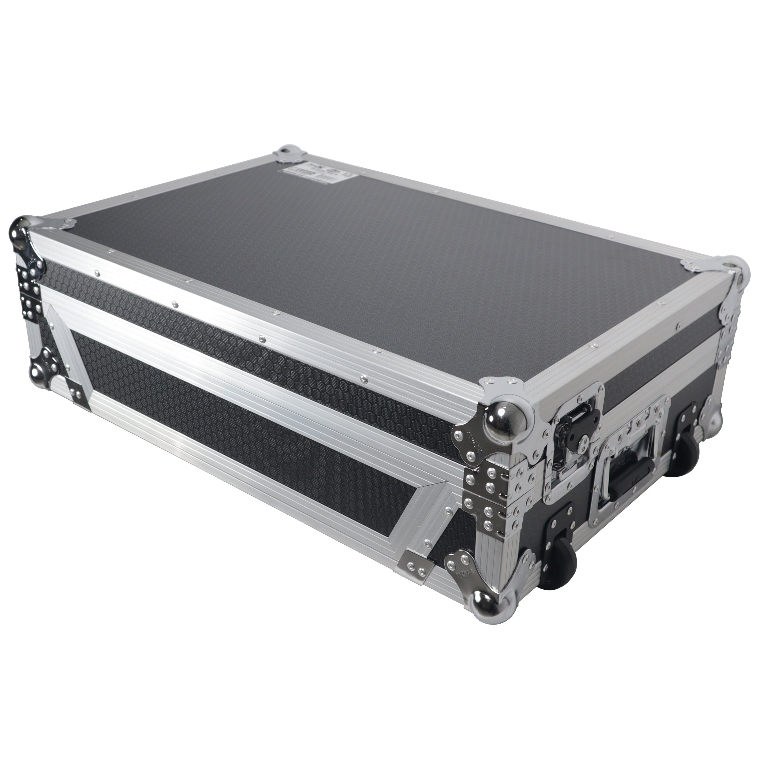Flight Style Road Case For Pioneer DDJ-FLX10 or DDJ-GRV6 DJ Controller with 1U Rack Space Wheels