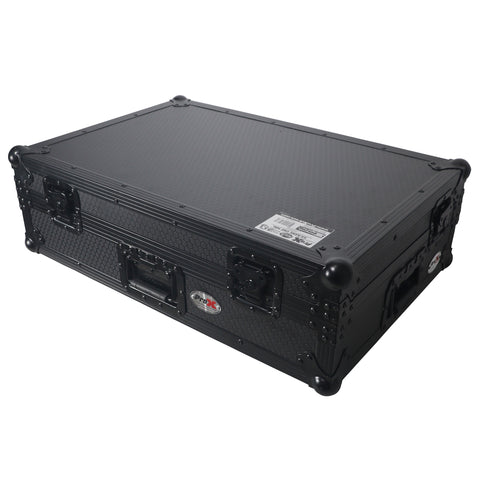 Flight Style Road Case For Pioneer DDJ-FLX10 or DDJ-GRV6 DJ Controller with 1U Rack Space Wheels