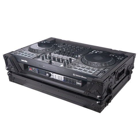 Flight Style Road Case For Pioneer DDJ-FLX10 or DDJ-GRV6 DJ Controller with 1U Rack Space Wheels
