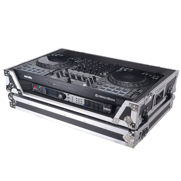 Flight Style Road Case For Pioneer DDJ-FLX10 or DDJ-GRV6 DJ Controller with 1U Rack Space Wheels