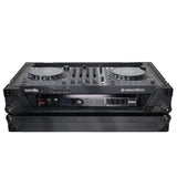 ATA Flight Style Road Case for Pioneer DDJ-FLX6 DJ Controller with 1U Rack Space and Wheels Black