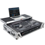 ATA Flight Case for Pioneer DDJ-FLX6 GT DJ Controller with Laptop Shelf 1U Rack Space and Wheels