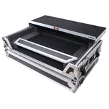 Flight Style Road Case For Pioneer DDJ-FLX10 or DDJ-GRV6 DJ Controller with Laptop Shelf 1U Rack Space and Wheels