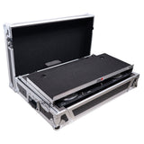 ATA Style Flight Case for Pioneer DDJ-REV7 DJ Controller with Laptop Shelf Wheels and 1U Rackspace
