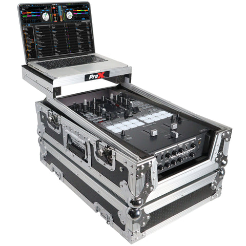 Flight Case for Pioneer DJM-S11 Mixer with Sliding Laptop Shelf