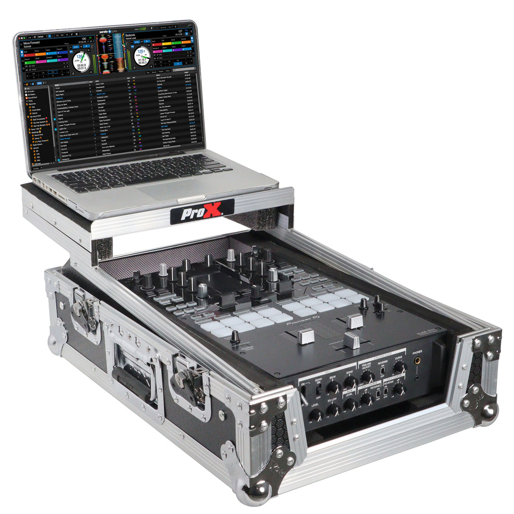 Flight Case for Pioneer DJM-S11 Mixer with Sliding Laptop Shelf