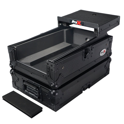 ATA Flight Style Road Case for Pioneer DJM-S7 DJM-S9 DJ Mixer with Laptop Shelf Black Finish