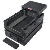 ATA Flight Style Road Case for Pioneer DJM-S7 DJM-S9 DJ Mixer with Laptop Shelf Black Finish