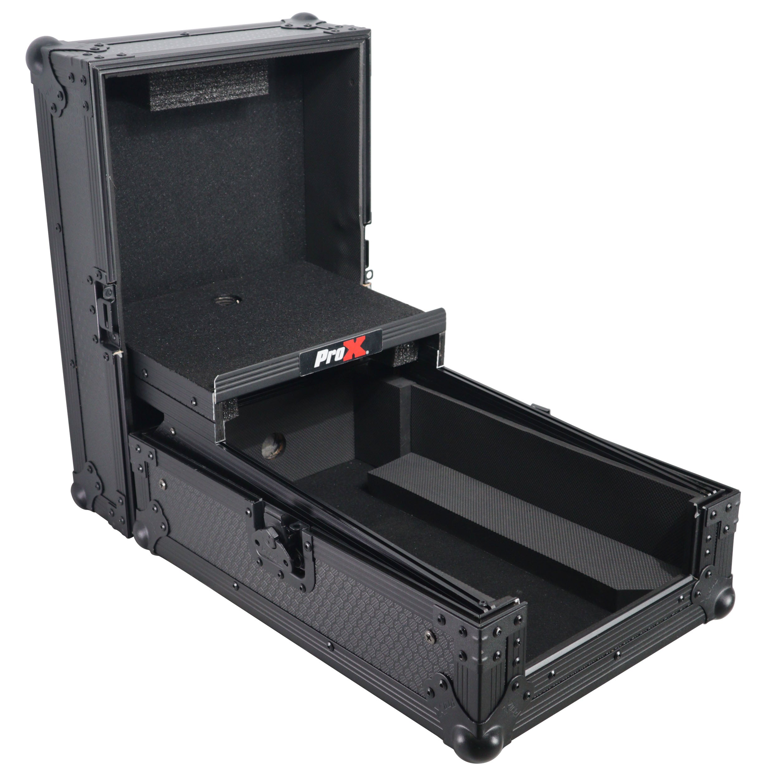 ATA Flight Style Road Case for Pioneer DJM-S7 DJM-S9 DJ Mixer with Laptop Shelf Black Finish