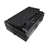Pioneer DDJ-FLX10 or DDJ-GRV6 with Sliding Laptop Shelf ATA Flight Style Road Case Black Finish Slim Case