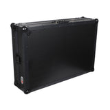 Pioneer DDJ-FLX10 or DDJ-GRV6 with Sliding Laptop Shelf ATA Flight Style Road Case Black Finish Slim Case