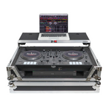 ATA Flight Road Case For Hercules T7 Inpulse Controller with Laptop Shelf 1U Rack Space and Wheels