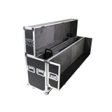 Flat Panel LCD-LED-Plasma Monitor Road Case Holds Two 43"-50" TVs Adjustable Case W-4 Inch Casters
