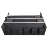Flat Panel LCD-LED-Plasma Monitor Road Case Holds Two 43"-50" TVs Adjustable Case W-4 Inch Casters