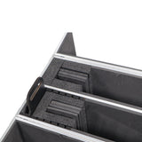 Flat Panel LCD-LED-Plasma Monitor Road Case Holds Two 43"-50" TVs Adjustable Case W-4 Inch Casters