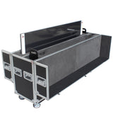 Universal Case for Flat Panel Monitor LED-LCD-Plasma TV Dual 55" to 70" Adjustable Flight Case W-4 Inch Casters