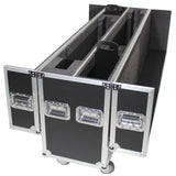 Universal Case for Flat Panel Monitor LED-LCD-Plasma TV Dual 55" to 70" Adjustable Flight Case W-4 Inch Casters