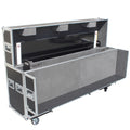 Universal Case for Flat Panel Monitor LED-LCD-Plasma TV Dual 55" to 70" Adjustable Flight Case W-4 Inch Casters