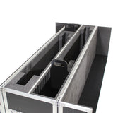 Universal Case for Flat Panel Monitor LED-LCD-Plasma TV Dual 55" to 70" Adjustable Flight Case W-4 Inch Casters