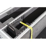 Universal Case for Flat Panel Monitor LED-LCD-Plasma TV Dual 55" to 70" Adjustable Flight Case W-4 Inch Casters