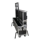 Motorized Universal Case For Flat Panel Monitor LED LCD TV Dual 80" to 90" Flight Case W 4" Casters
