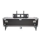 Motorized Universal Case For Flat Panel Monitor LED LCD TV Dual 80" to 90" Flight Case W 4" Casters