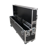 Motorized Universal Case For Flat Panel Monitor LED LCD TV Dual 80" to 90" Flight Case W 4" Casters