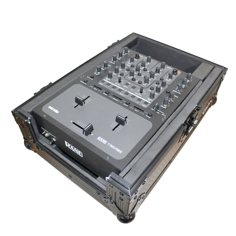 Flight Case for Large Format 10 In. DJ Mixers | Black on Black