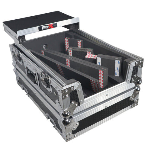 ATA Flight Style Universal Road Case with Sliding Laptop Shelf for Pioneer DJM S11 RANE SEVENTY 70 SEVENTY 72 MK2