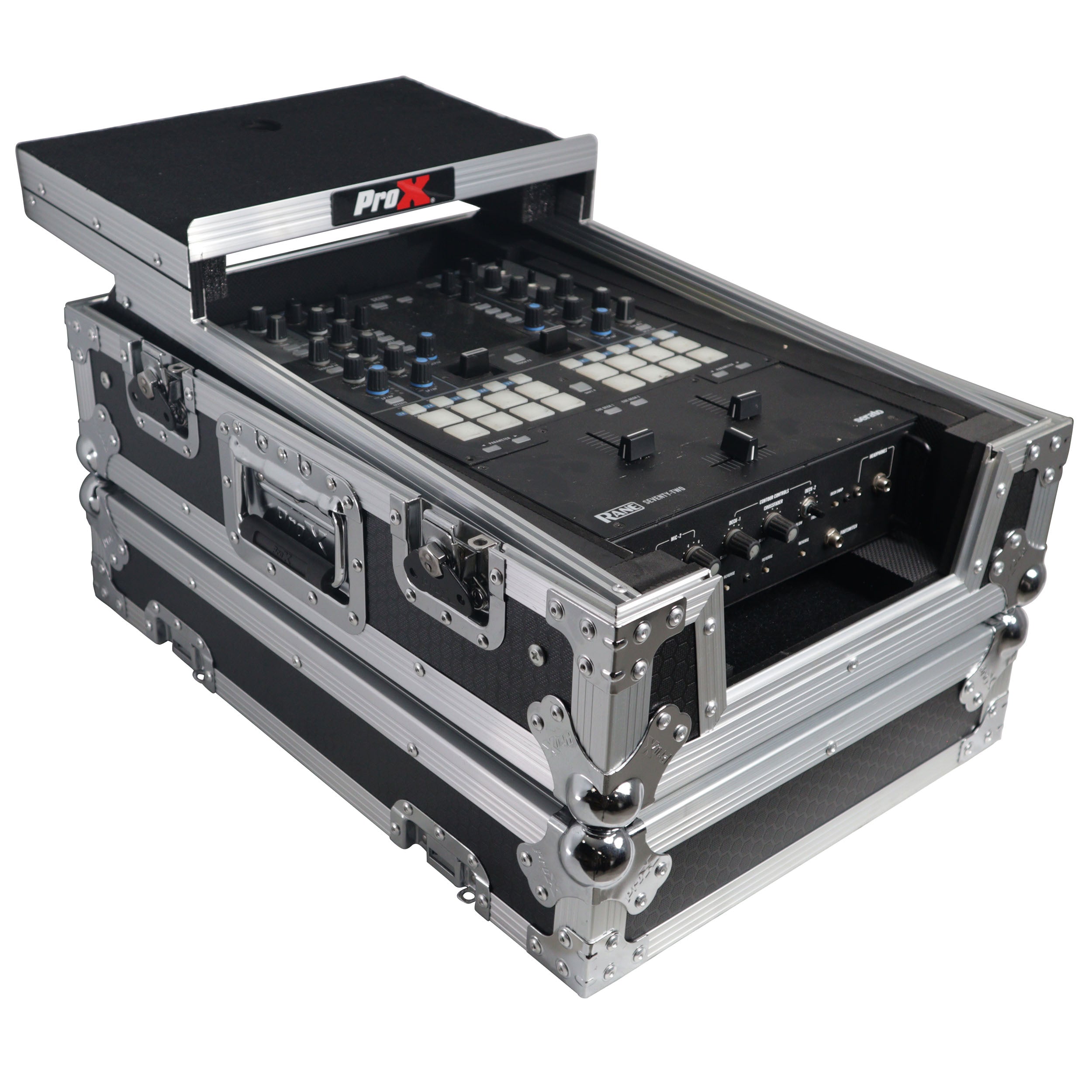 ATA Flight Style Universal Road Case with Sliding Laptop Shelf for Pioneer DJM S11 RANE SEVENTY 70 SEVENTY 72 MK2