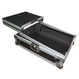 Mixer ATA Flight Hard Case for Large Format 12" Universal DJ Mixer with Laptop Shelf